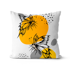 Kit 4 Capas De Almofadas 45x45 - Floral Amarelo na internet