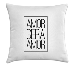 Capa de Almofada Amor Gera Amor 45x45