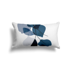 Capa De Almofada Retangular 30x50 - Floral Azul II
