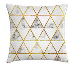 Capa De Almofada Decorativa 45x45 - pirâmides dourados