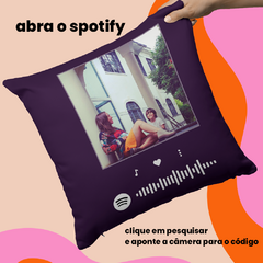 Capa de Almofada Personalizada – Personalize com a sua musica