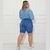 Bermuda Jeans Ciclista Plus Size Azul - comprar online