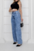 Calça Wide Leg Jeans - Manchada - Sairaf Jeans