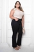 Calça Flare Jeans Plus Size - Preta - comprar online