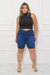 Bermuda Ciclista Jeans Plus Size - Escura