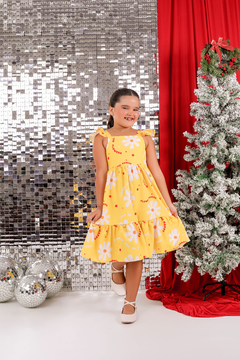 Vestido Bia flower amarelo