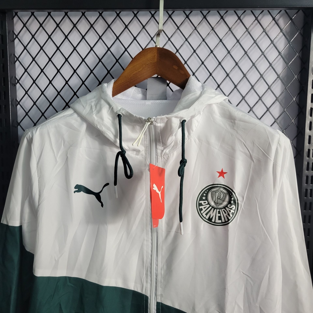 Jaqueta Corta-Vento Palmeiras Verde/Branco