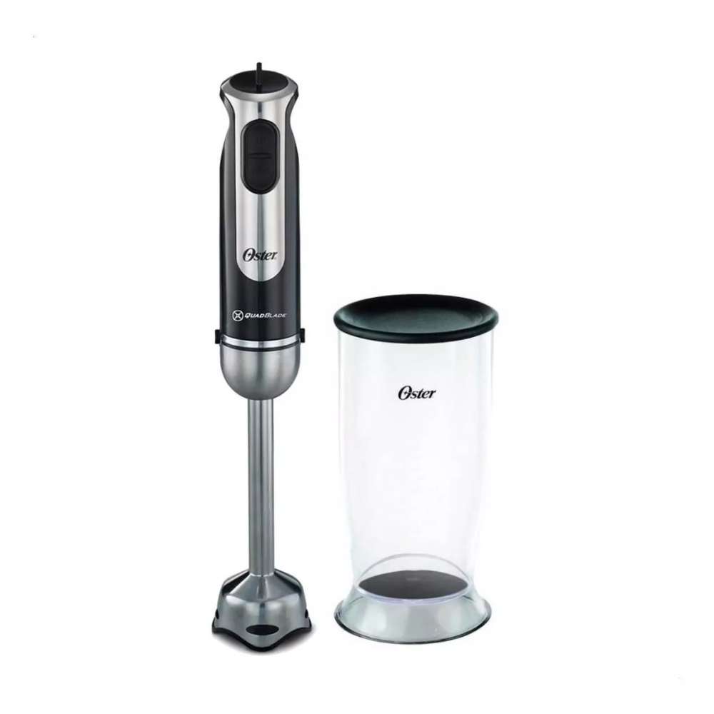 Batidora De Inmersion Stick Mixer Oster 2802 Con Vaso 800w Color Negro