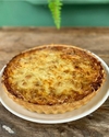 QUICHE Shimeji Com Alho Poró e Parmesão (Branca - GRANDE)