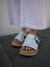 SANDALIA MACEDONIA ONDA BIRK CUERO GAMUZADO PLATA - Sandalias, zapatos, Botas y Borcegos de mujer con plataforma | Sofia de Grecia