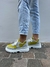 ZAPATILLAS GINNY GAMUZA GRIS Y CROCO LIMA - Sandalias, zapatos, Botas y Borcegos de mujer con plataforma | Sofia de Grecia