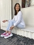 ZAPATILLAS GINNY GAMUZA GRIS Y CROCO PINK - comprar online