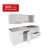 Combo Cocina Orlandi 1.40 + Mesada Lateral - tienda online