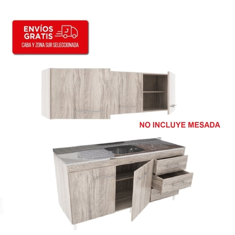 Combo Cocina Orlandi 1.40 Cm Sin Mesada