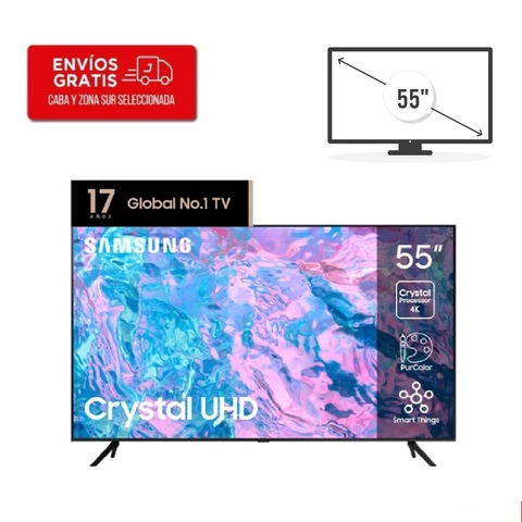 Televisor Samsung 55" UN55CU7000GCZB EQ Smart Tv