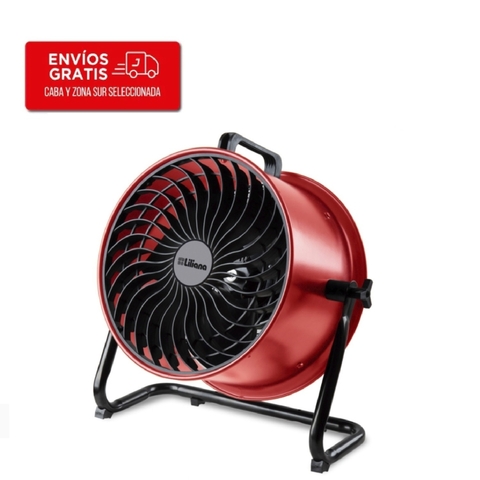 Ventilador Turbo Liliana Vthd16R 16" 3 Aspas Rojo