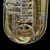 Imagem do Mini Tuba Profissional Sib 4 Rotores GOLD LAMOUNIER LMR-641