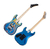Guitarra Elétrica Kramer Baretta Custom Graphics Hot Rod Blue Sparkle with Flames - ORIGINAL - comprar online