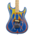Guitarra Elétrica Kramer Baretta Custom Graphics Hot Rod Blue Sparkle with Flames - ORIGINAL na internet