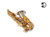 Saxofone alto Mb cor niquelado com dourado RB-0251 Ravi Beny - loja online