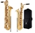 Saxofone Barítono Mib Dourado Profissional LAMOUNIER LMRB-32G - comprar online