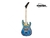 Guitarra Elétrica Kramer Baretta Custom Graphics Hot Rod Blue Sparkle with Flames - ORIGINAL