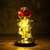 Flor de Folha de Ouro 24K Encantada com LED Galaxy Rose Eterno 24K com Luzes de Cordas na internet