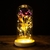 Flor de Folha de Ouro 24K Encantada com LED Galaxy Rose Eterno 24K com Luzes de Cordas - loja online