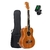 UKULELE ELETRICO e ACUSTICO COM AFINADOR Double - 4 CORDAS E 8 CORDAS - comprar online