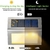 Imagem do Lâmpadas de parede de LED Solar ao Ar Livre 3 LEDs à Prova D'Água Luzes de Deck