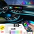 Kit Neon Decorativo Interior Carro Completo Varias Cores Controle no aplicativo na internet