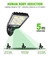 Luzes de Rua Solares Lâmpada Solar ao Ar Livre com 3 Modos de Luz à Prova D'Água Sensor de Movimento Iluminação de Segurança para Jardim Pátio Caminho Quintal - loja online