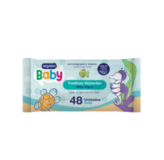 TOALLITAS HUMEDAS ALGABO WIPES BABY 48U - comprar online