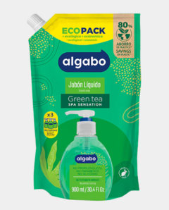 ALGABO JABON LIQUIDO GREEN TEA 900ML ECOPACK