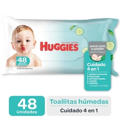 HUGGIES TOALLAS HUMEDAS CUIDADO 4 EN 1 X 48