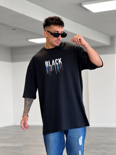 Remera melted reloaded (negra) - blackmambo
