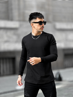 Sweater Wafle (negro) en internet