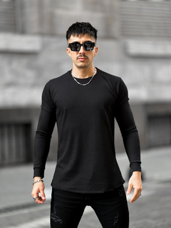 Sweater Wafle (negro)