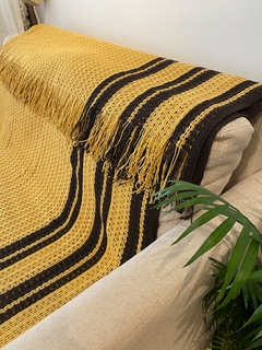 Cobertor Rombos Tostado Queen 250X260 - Ganga Home
