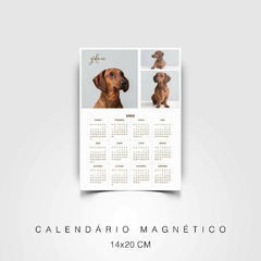 Calendário com imã