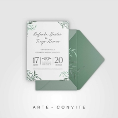 Arte para convite de casamento - Copy+Arts, produtos exclusivos. Papelaria personalizada.