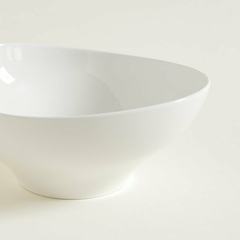 Bowl de cerámica irregular blanco