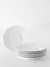 Plato playo stoneware monaco blanco x6 piezas - comprar online