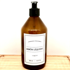 Dispenser Jabón liquido Etiqueta Blanca - comprar online