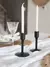 Candelabro con base lisa black