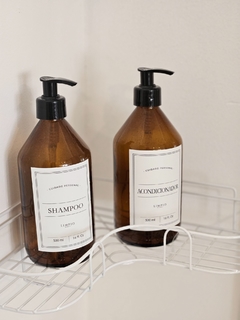 Dispenser Shampoo Etiqueta Blanca - comprar online