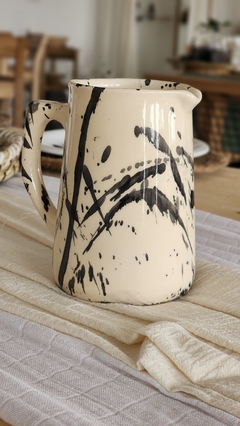 Jarra ceramica grey Jaspeada - comprar online