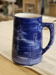 Jarra ceramica grey azul marino