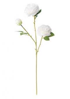 Ramo 3 rosas blancas 65cm