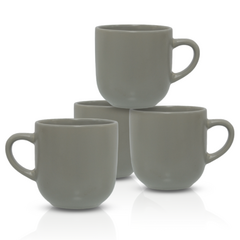 Set x6 tazas gris claro satinado - comprar online